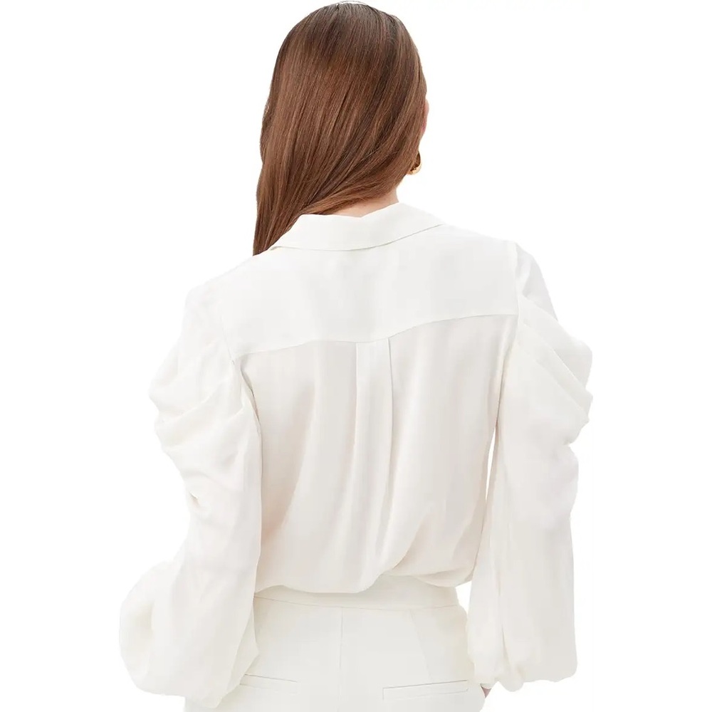 Trina Turk Cream Button Down Shirt